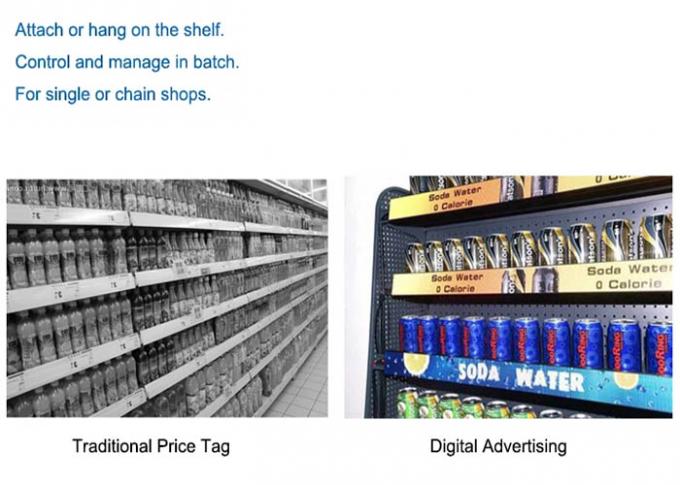 señalización gruesa de 16m m Streched Digital en el supermercado del estante que hace publicidad del LCD
