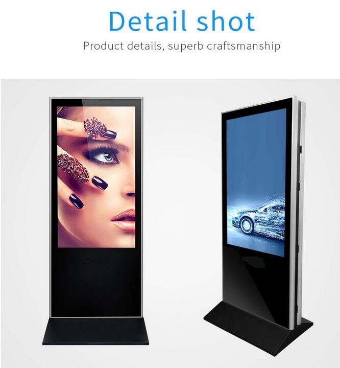 El doble cara pantalla de cristal por completo moderada del quiosco de la pantalla LCD táctil de la pulgada 42-65